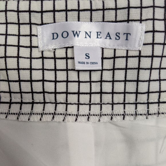 Downeast Checked Skirt Black & White - Picture 3 of 3